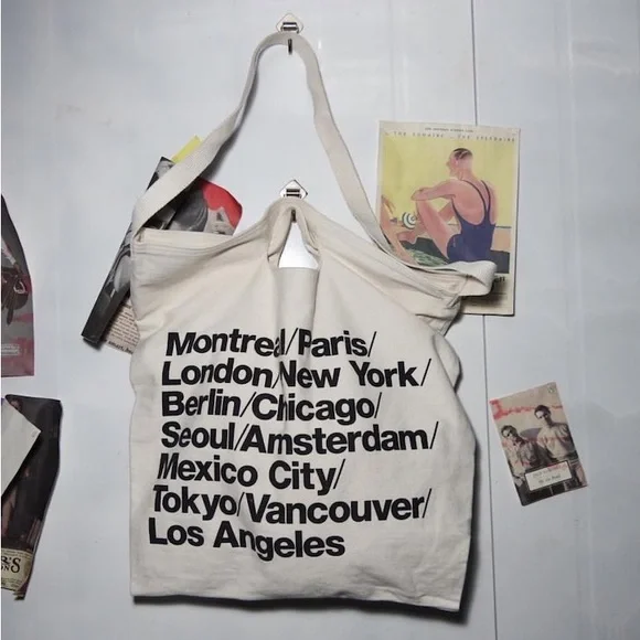 American Apparel Bags Flash Sale American Apparel Cities Tote Bag Poshmark